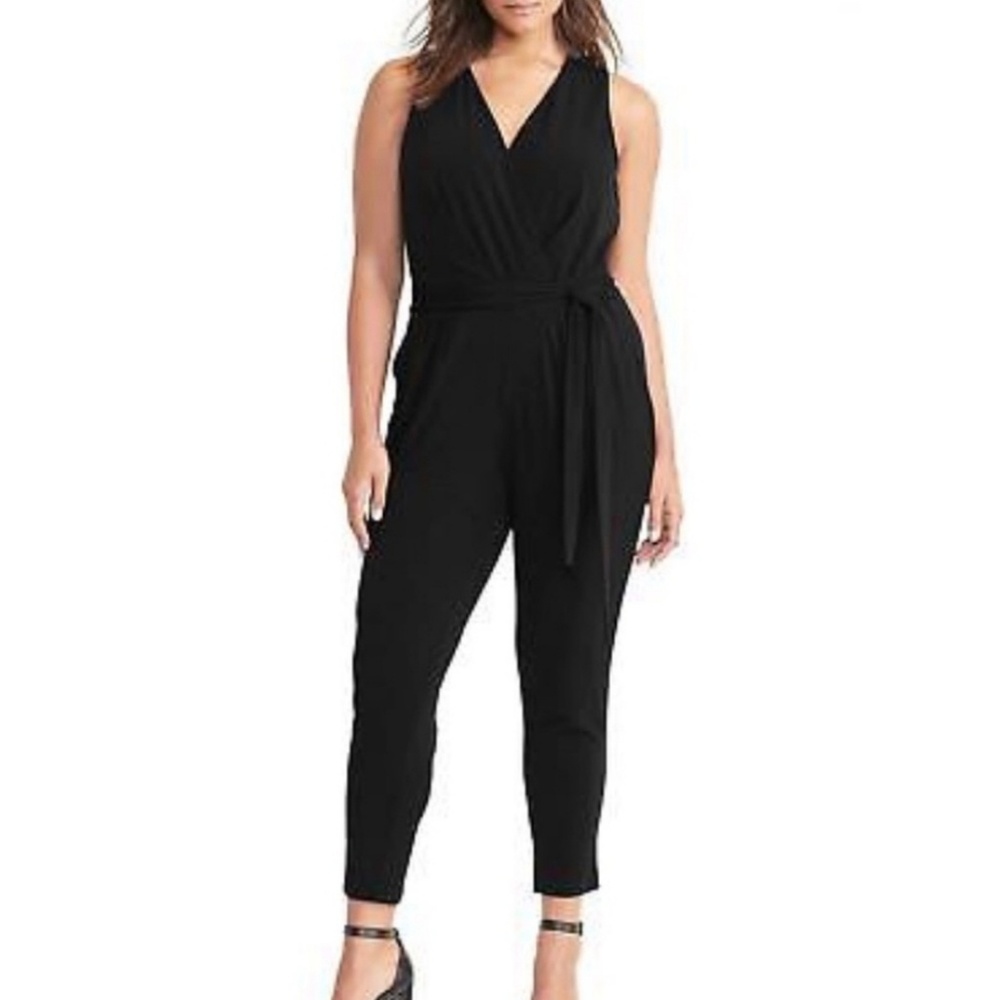 Ralph Lauren surplice wrap jumpsuit